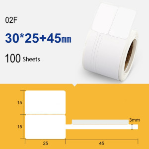 2 pièces étiquette de bijoux étiquette de prix étiquette adhésive thermique papier pour NIIMBOT B11 / B3S, taille: 02F 100 feuilles SH5301683-20
