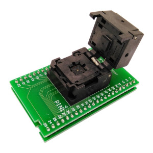 QFN44-0.5 Programmeur de prise de test de prise de test de gravure Shrapnel Flip SH6852436-20
