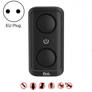 BG302 Répulsif anti-moustique à ultrasons à conversion de fréquence intelligente à deux haut-parleurs, Spécifications du produit: 220V (Noir) SH502A1421-20