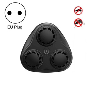 BG310 Répulsif de souris à conversion automatique de fréquence ultrasonique à 3 cornes / Répulsif contre les insectes / Répulsif contre les moustiques, Spécifications du produit: 220V (Noir) SH502A196-20
