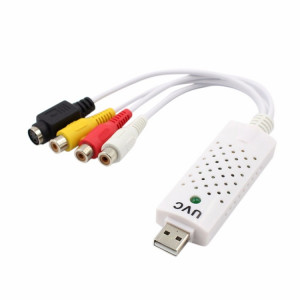 Adaptateur de carte de capture audio vidéo USB 2.0 portable VHS vers capture vidéo DVD pour Win7 / Win8 / XP / Vista, lecteur gratuit SH6407814-20
