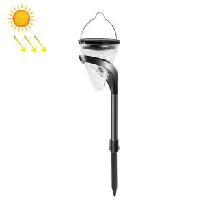 Décoration de jardin en forme de cône Lumière solaire pour pelouse Prise de terre extérieure à LED et lumières à double usage fixées au mur (lumière blanche et chaude) SH701A532-20