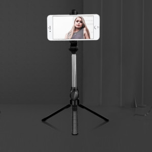 Support de téléphone portable en direct pour trépied Bluetooth XT10 Selfie Stick (noir) SH801A722-20