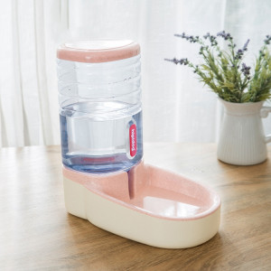 Bol d'alimentation pour abreuvoir pour chat et chien Hipidog Pet Seau de stockage de céréales combiné (fontaine à boire (rose)) SH701C298-20