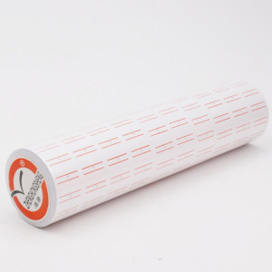 A400 3 PCS papier de codage couleur papier d'étiquette de prix de supermarché (double ligne rouge) SH001A375-20