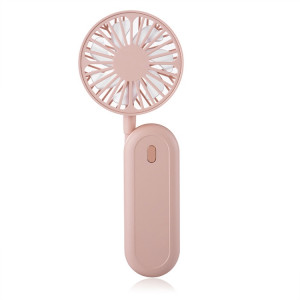 LN2 Hanging Neck Small Fan Outdoor Foldable USB Handheld Fan (Rose) SH701B736-20