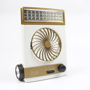 Ventilateur solaire quatre en un avec fonction de lampe de poche, prise CN (dorée) SH401A1001-20