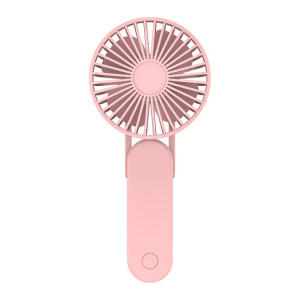 F1 USB Ventilateur de cou suspendu paresseux portable Mini ventilateur de poche pliable (rose) SH701B654-20