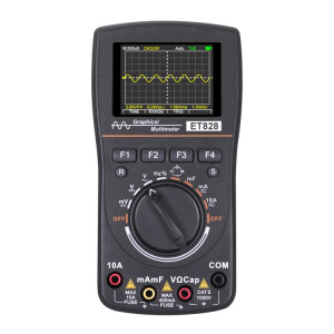 ET828 2 en 1 2 en 1 oscilloscope multimètre 2.4 pouces écran couleur mètre testeur de fréquence de résistance numérique 1MHz 2.5Msps mètre SH29991250-20