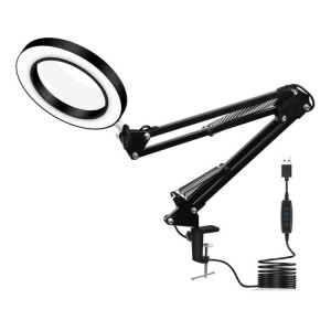 Protection des yeux LED LIVRE LIREBLE LIGHT USB PLAIS DE PLIAGE DE FLIER GLASSEMENT LUMIÈRE DE MAINTENANCE ELECTRONIQUE (5X-S (Noir)) SH201A322-20