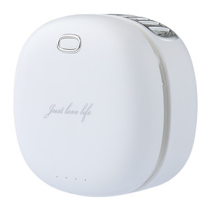 Mini ventilateur portatif rechargeable par usb de petit ventilateur de cou suspendu paresseux (blanc) SH701C1077-20