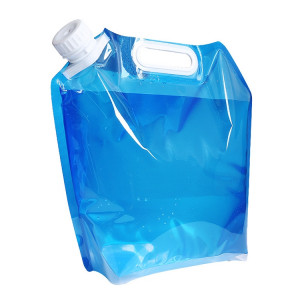 Sac à eau en PE pour sac de levage de stockage d'eau pliable portable pour camping randonnée, vessie de stockage d'hydratation de survie (10L) SA001B8-20