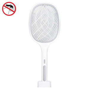 Tapette à moustiques électrique Mosquito Killer Two-in-One Rechargeable USB Ménage à moustiques Tapette à moustiques électrique, Couleur: LEDx6 Grey (Base de chargement) SH7203623-20