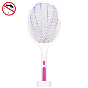 Tapette à moustiques électrique Mosquito Killer Two-in-One Rechargeable USB Ménage à moustiques Tapette à moustiques électrique, couleur: LEDx10 violet (charge de base) SH72061289-20