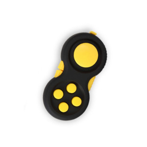 3 PCS Decompression poignée jouets de nouveauté des doigts de sport poignée de sport jouet, couleur: jaune noir (avec coryard couleur) SH7506371-20