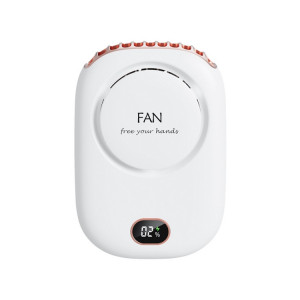 DQ203 Lazy Hanging Neck Fan USB Mini Desktop Large Wind Fan(White) SH401A788-20