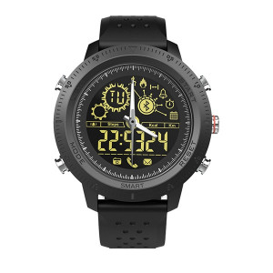 NX02 Sport Smartwatch IP67 étanche Support Tracker Calories Podomètre Smartwatch Chronomètre Appel SMS Rappel (noir) SH601A537-20