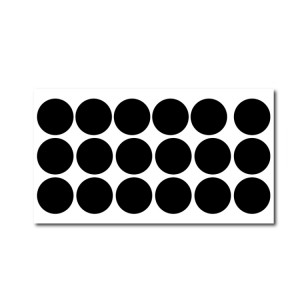 50 Ensembles Stickers de bouteille de rangement amovible imperméable PVC Sticker Blackboard Easy-to-Effacement 18pcs / Set 250x140mm SH16031462-20