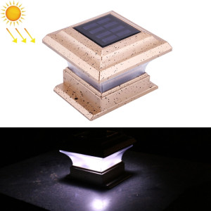 28LM Colonne solaire en plein air Villa Villa Bois Pile Light Jardin Jardin Lampe de clôture (Lumière blanche) SH501A180-20