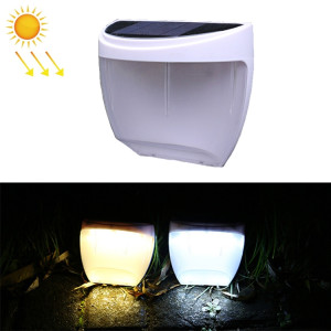 8 LED Contrôle de la lumière Solaire Jardin Solar Clôture en plein air Light pelouse légère lampe de rue (lumière chaude) SH801B1685-20
