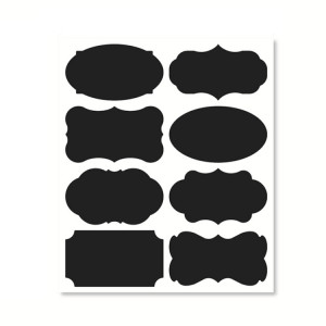 50 ensembles de bouteille amovible étanche réassible Can PVC Blackboard Sticker 8pcs / Set 190x225mm SH6205309-20