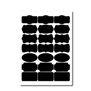 50 ensembles de bouteille amovible étanche réassible Can PVC Blackboard Sticker 21pcs / Set 210x297mm SH62061360-20