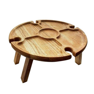 Table de pique-nique pliante en bois extérieur, taille: 16 x 30cm SH0132185-20