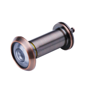 2 PCS Sécurité Porte Cat Eye HD Lentille de verre à 200 degrés Eye de porte de l'hôtel Anti-minuscule à angle grand angle, Spécifications: 16mm Bronze rouge SH76031715-20