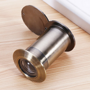 2 PCS Sécurité Porte Cat Eye HD Verre Lentille de 200 degrés Eye de porte anti-angle large à angle grand angle, Spécifications: 26mm Bronze vert SH76091875-20
