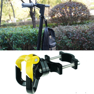 2 pcs pour Ninebot Max G30 Accessoires de scooters en alliage d'aluminium Crochet de tige de crochet en alliage d'aluminium, Spécifications: double crochet (noir jaune) SH09021502-20