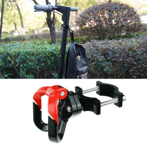 2 pcs pour accessoires de scooter Ninebot Max G30 Crochet de tige de crochet en alliage d'aluminium, Spécifications: double crochet (noir rouge) SH0911331-20