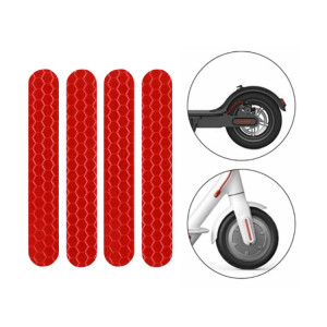 5 PCS Scooter Stickers réfléchissants Curseur Scooter ScanGuard Sticker réfléchissant pour Ninebot Max G30 (rouge) SH18051708-20