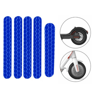 5 PCS Scooter Stickers réfléchissants Curseur Scooter Scooter ScanGuard Sticker réfléchissant pour Ninebot ES1 (Bleu) SH1810104-20