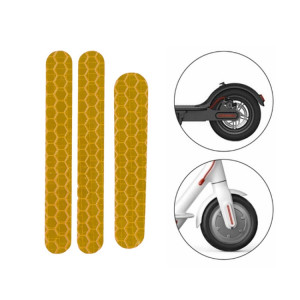 5 Autocollants de scooters de scooters réfléchissant Curseur réfléchissant Scooter ScanGuard Sticker réfléchissant pour Ninebot ES2 (Jaune) SH18151738-20
