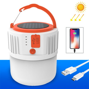 Ampoule solaire à LED Lampe de secours domestique Lampe de marché nocturne mobile, Style: V65 8W 24 LED 2 Batterie + Puissance de sortie SH6602901-20