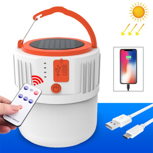 Ampoule solaire à LED Lampe de secours domestique Lampe de marché nocturne mobile, Style: V65 8W 24 LED 2 Batterie + Télécommande SH6603325-20