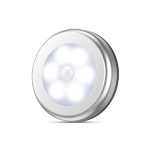 6 LED Home Home Smart Human Corps Sensor Lumière, Couleur de la lumière: Lumière blanche (argent) SH1802341-20