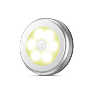 6 LED HOME HOME HOME SMART HUMAN HUMPORT SCENDER, Couleur de la lumière: lumière chaude (argent) SH1804992-20