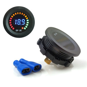 Voiture moto motocycliste modifié Digital DC LED Compteur de tension d'écran coloré, Spécifications: KWG-D5 SH58011020-20