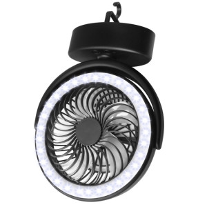 YQ-8004 USB Chargement en plein air Fan Multifunction Camping Multifunction Tente LED (Noir) SH901A1315-20