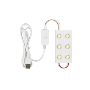 2 in 1 miroir LED miroir transversal USB Touch Capteur Switch Switch MakeUp Live Broadcast Lumière de remplissage SH4401310-20