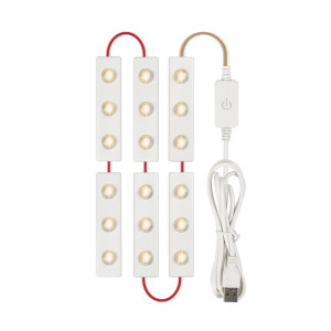 6 en 1 LED miroir miroir avant lampe USB Touch Capteur Switch MakeUp Live Diffusion Lumière de remplissage SH44021659-20