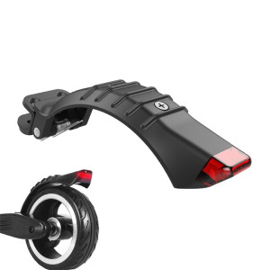 Pour 5 pouces / 5,5 pouces / 6,5 pouces pour scooter électrique en fibre d'aluminium de fibre d'aluminium d'alliage d'aluminium avec feu arrière (noir) SH801A685-20