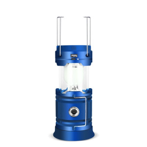 5803 Lampe de camping solaire à l'extérieur LED PORTABLE PORTABLE PORTABLE SORTIE USB (bleu) SH801C413-20