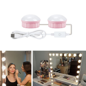 2 LED miroir miroir de la lumière Dimmable maquillage Miroir USB Touch Control Light (Lumière blanche) SH201A177-20