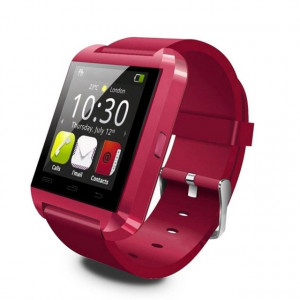 Montre-bracelet intelligente multifonction portable Bluetooth V3.0 + EDR (rouge) SH601C467-20