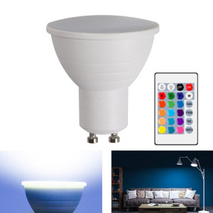 Économie d'énergie de décoloration de la décoloration de la décoloration de l'énergie Maison 15 couleurs de la décoration de fond de l'arrière-plan, style: couvercle blanc laiteux GU10 (rgb blanc) SH702A933-20