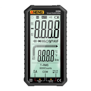 Aneng 620A Multimètre numérique Smart Smart Smart (Noir) SA201A1244-20