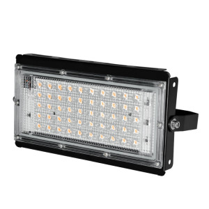 Émouthe LED LED PLUS ÉLÉMENTAIRE EXTÉRIEUR LE JARDI DE CONSTRUCTION Eclairage Lumière de projet, Spécifications: 50W 50 Perles (Blanc chaud) SH44011876-20