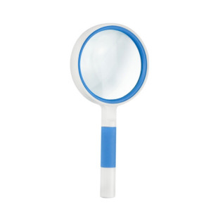 3 PCS Loupe de lecture à la main Loupe de verre Lentille de verre Poignée antidérapante Vieux-Homme Lecture de la réparation Loupe Loupe, Spécifications: 75mm 4 fois (Blanc Blanc) SH3108824-20